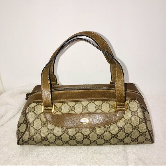 Vintage Gucci canvas and leather bag - Picture 4 of 16